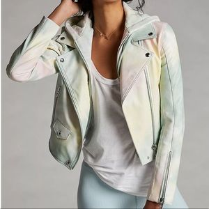 NWT Tie Dye Motorcycle Jacket